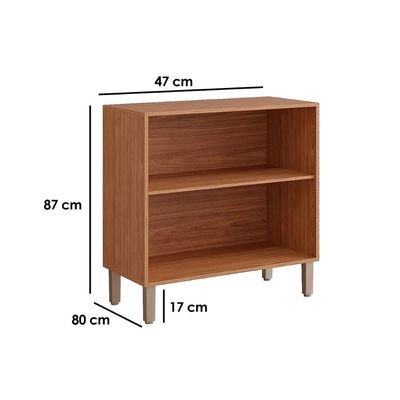 Balcão de Cozinha c/ Tampo Divina c/ 2 Portas 80 cm Cinamomo/Platina - MGM