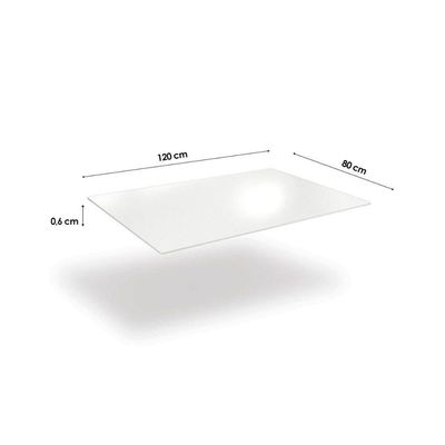 Mesa p/ Cozinha Elba c/ Tampo de Vidro 120cm Niquel - Kappesberg
