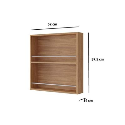 Módulo Cozinha MGM Bella Armário Porta Tempero 52 cm Cinamomo-MGM