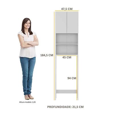 Armário De Banheiro Multimóveis Com 2 Portas Branco