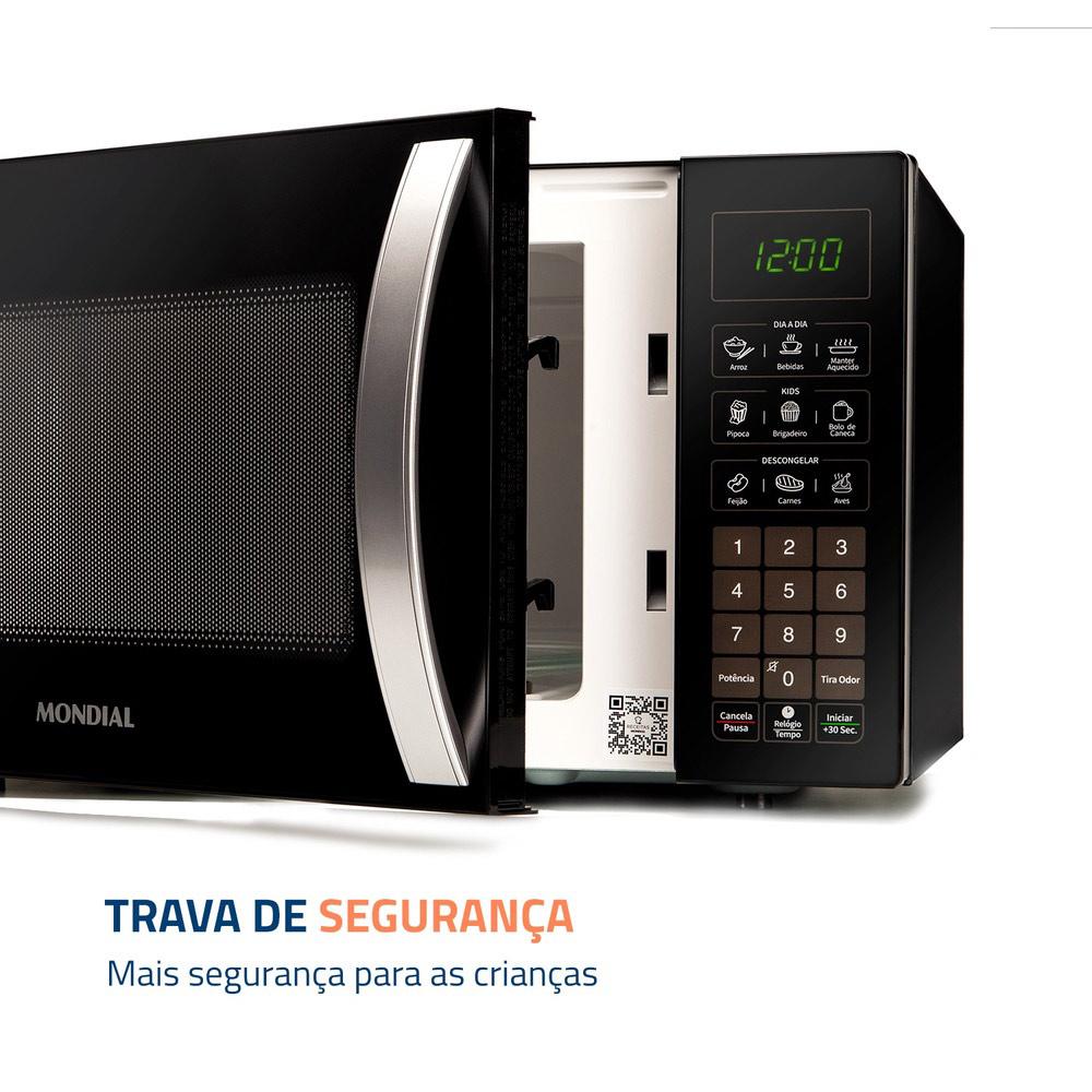 Forno Microondas 34L MO02B Mondial Preto 127V