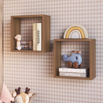 Nicho Infantil Organizador Multiuso Pequeno Quadrado Mel MDP Brinquedos Decoração