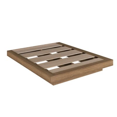 Cama Casal Queen Suspensa MDP 162x202x25,5cm Mel Zurique Art In Móveis