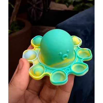 Chaveiro Polvo Reversível Pop It Anti Stress Silicone