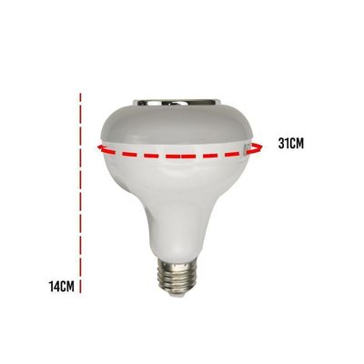 Lampada Led Residencial Musical Com Controle