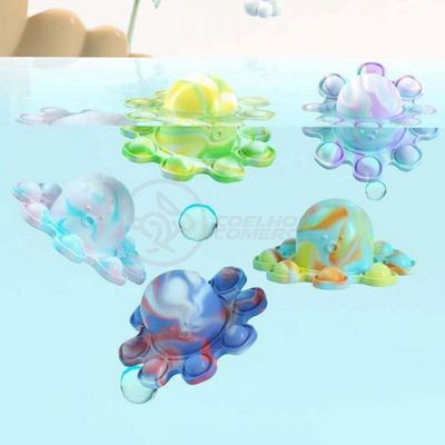 Chaveiro Polvo Reversível Pop It Anti Stress Silicone