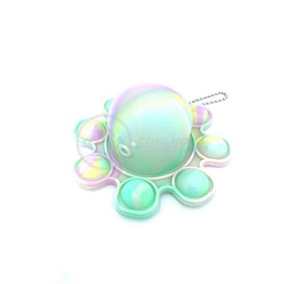 Chaveiro Polvo Reversível Pop It Anti Stress Silicone