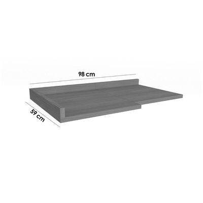 Módulos de Cozinha Kappesberg Ciela Tampo p/ Balcão Canto Reto Ciela E611 98cm Nogueira-Kappesberg