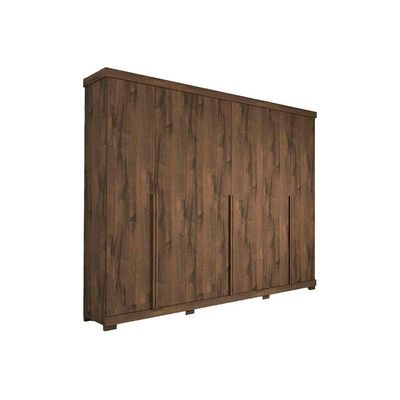 Guarda Roupa 6 Portas e 6 Gavetas c/ Pés Guarapari Cinamomo - Panan