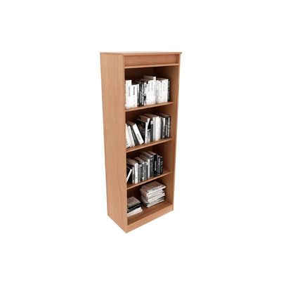 Estante Livreiro Solteiro ME4150 c/ 3 Prateleiras Amêndoa - Tecno Mobili