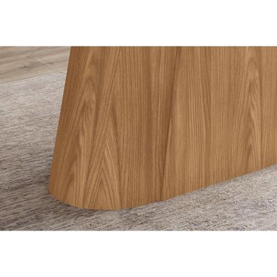 Mesa p/ Cozinha Olivia SC119 c/ Tampo Madeirado Reto 160x90cm Nature/Off White - Henn