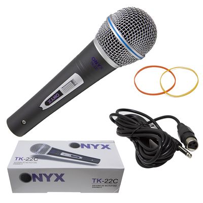 Kit 5 Microfones Dinâmico com Fio TK 22C Onyx