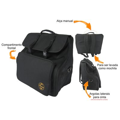 Bag para Acordeon, Sanfona, Gaita 48 Baixos Thommasi