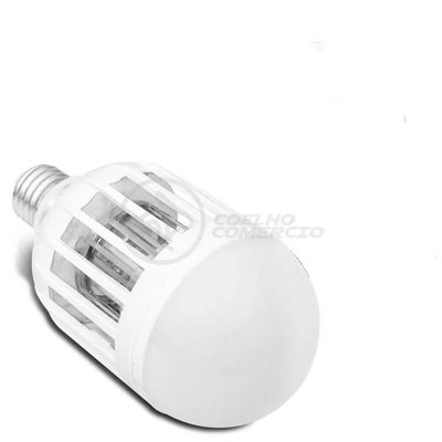Lâmpada Luz Led Branco 15w Atrai Choque Mosquito