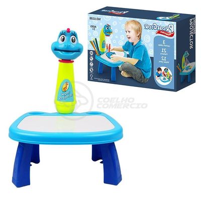 Projetor Para Desenho Infantil Aprendizagem Galinha Azul