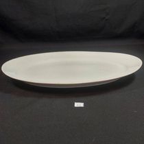 4 Travessas Bandeja Rasa Melamina Branca 25x18cm Oval Refratária Servir