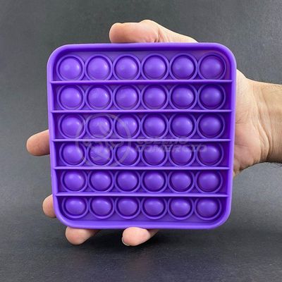 Pop It Quadrado Anti Stress Ansiedade Roxo