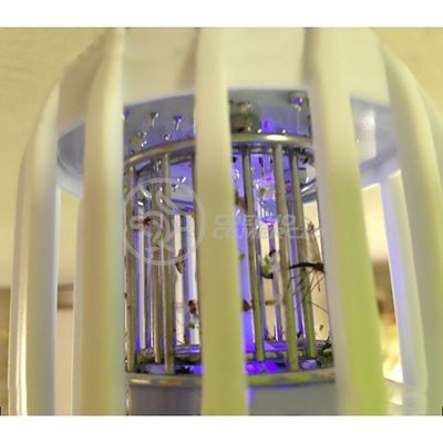 Lâmpada Luz Led Branco 15w Atrai Choque Mosquito