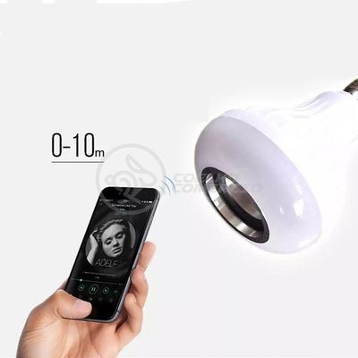 Lâmpada Led 12W E27 Rgb Colorida Com Caixa De Som Bluetooth