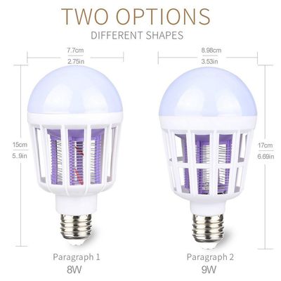 Lâmpada Luz Led Branco 15w Atrai Choque Mosquito