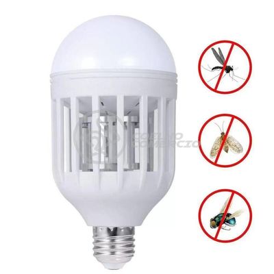 Lâmpada Luz Led Branco 15w Atrai Choque Mosquito