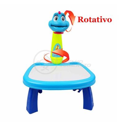 Projetor Para Desenho Infantil Aprendizagem Galinha Azul