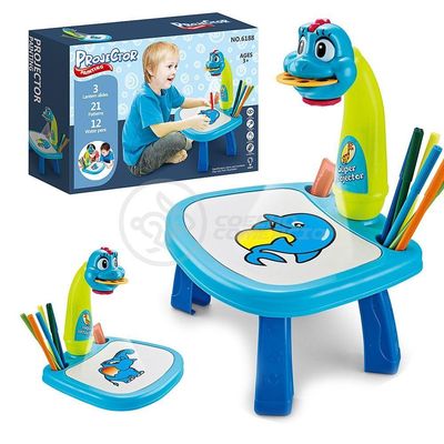 Projetor Para Desenho Infantil Aprendizagem Galinha Azul