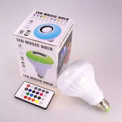 Lâmpada Led 12W E27 Rgb Colorida Com Caixa De Som Bluetooth