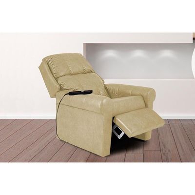 Poltrona Reclinável c/ Massagem p/ Sala MH 1216 Two Way Courano Creme - Herval