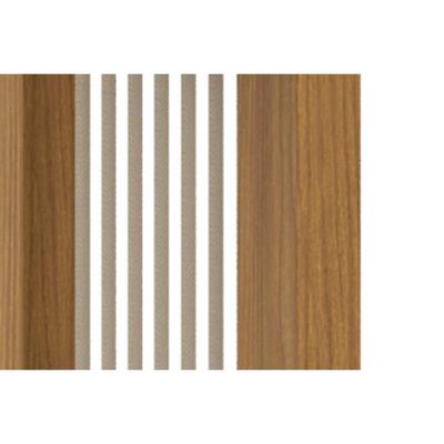 Mesa p/ Cozinha Yara SC79 c/ Tampo Madeirado c/ Vidro Curvo 160x90cm Nature - Henn