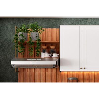 Cozinha Modulada Carraro Bella 9 Peças (2Aéreos+2Balcões+5Complementos) C9P60 Nogal/Cinza-Carraro