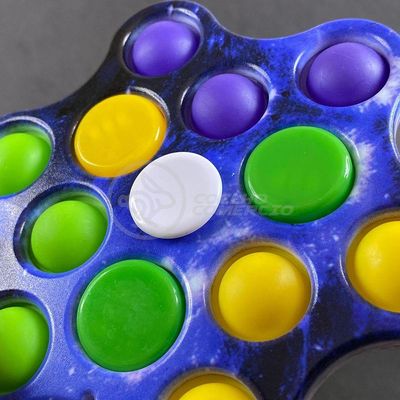 Hand Spinner Pop It Led Luminoso Anti Stress Azul