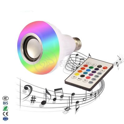 Lâmpada Led 12W E27 Rgb Colorida Com Caixa De Som Bluetooth