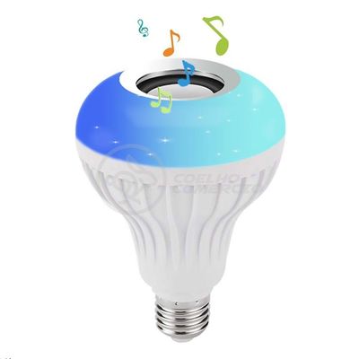Lâmpada Led 12W E27 Rgb Colorida Com Caixa De Som Bluetooth