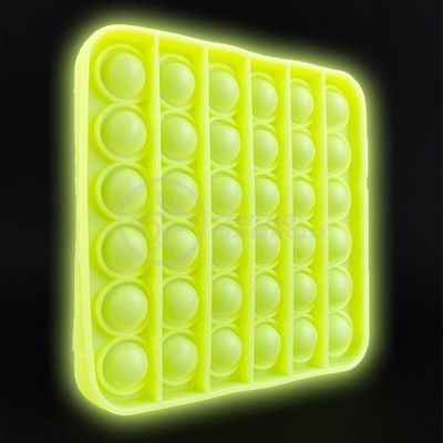 Pop It Brilha No Escuro Sensorial Amarelo