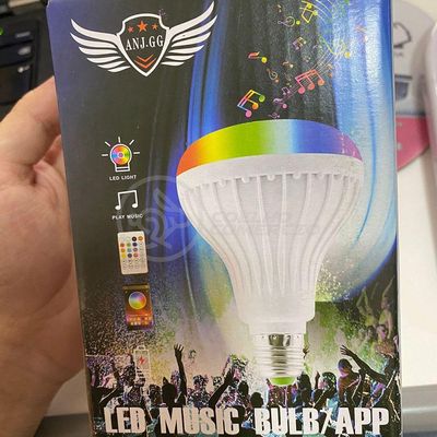 Lâmpada Led 12W E27 Rgb Colorida Com Caixa De Som Bluetooth