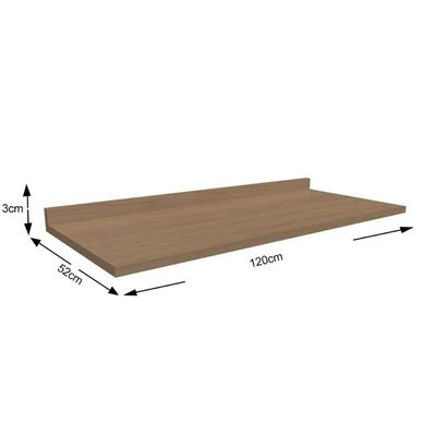 Módulo Cozinha Kappesberg Nox Tampo p/ Balcão E609 120cm Nogueira-Kappesberg