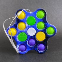 Hand Spinner Pop It Led Luminoso Tiktok Sensorial Azul