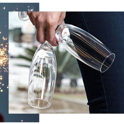 Kit 12 Taças de Champanhe 220ml Espumantes Cristal Copos Tit