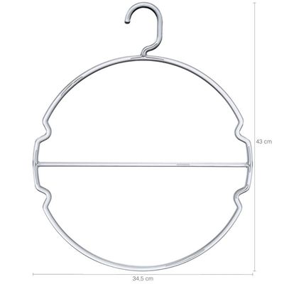 Kit 30 Cabides para Biquínis Peças Íntimas Transparentes Redondos Suporte para Lingerie