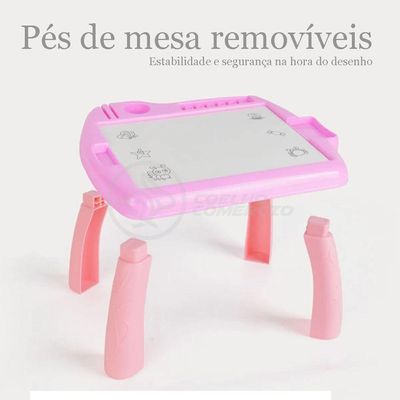 Projetor Para Desenho Infantil Aprendizagem Girafa Rosa