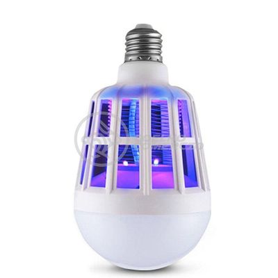 Lâmpada Luz Led Branco 15w Atrai Choque Mosquito