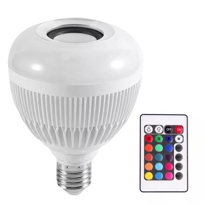 Lâmpada Bluetooth Led 12W Music Rgb Caixa De Som + Controle