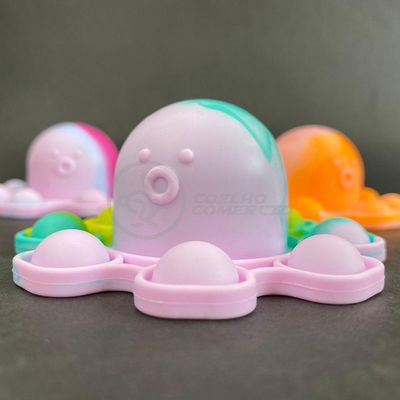 Chaveiro Polvo Reversível Pop It Anti Stress Apertar Tiktok