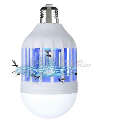 Lâmpada Luz Led Branco 15w Atrai Choque Mosquito