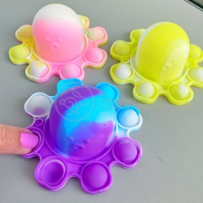 Chaveiro Polvo Reversível Pop It Anti Stress Apertar Tiktok