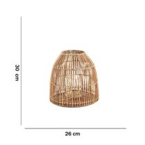 Lanterna Em Rattan 30X26Cm