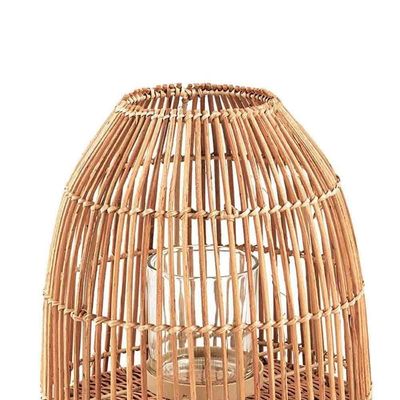 Lanterna Em Rattan 30X26Cm