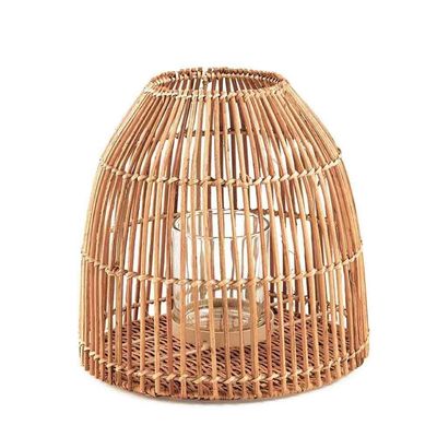 Lanterna Em Rattan 30X26Cm