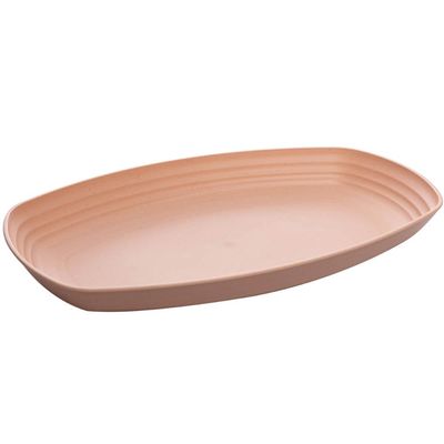 Travessa de Bambu e Plástico 29x18x3cm Lines Lyor Sortidas Bandeja Petisqueira Retangular Salgados F
